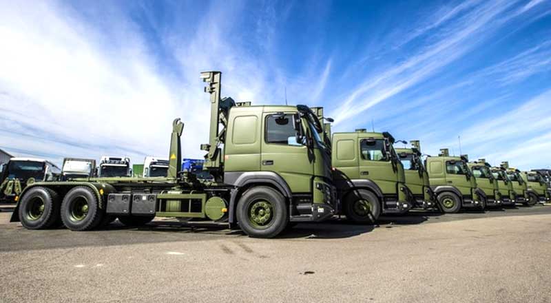 Swedish Volvo showed FMX 8x8 military truck with British armor